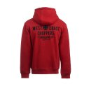 WCC Motorcycle Co. zip hoodie red