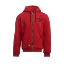 WCC Motorcycle Co. zip hoodie red