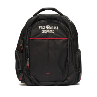 WCC West Coast Choppers Travel Biker Rucksack schwarz