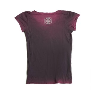 WCC Come Correct T-shirt retro stone black/purple