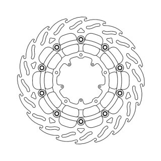 Moto-Master Flame series floating brake rotor