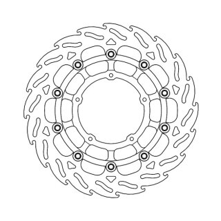 Moto-Master Flame series floating brake rotor