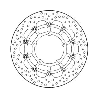 Moto-Master Halo series floating brake rotor