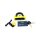 Abus, Granit Power XS 67 padlock. Yellow. Blister pack