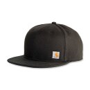 Carhartt Firm duck flat brim cap black