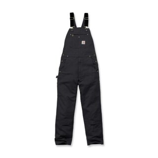 Carhartt Relaxed Fit duck bib overall black