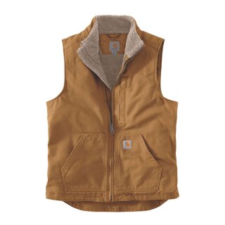 Carhartt Sherpa-lined mock-neck vest carharttÂ®brown