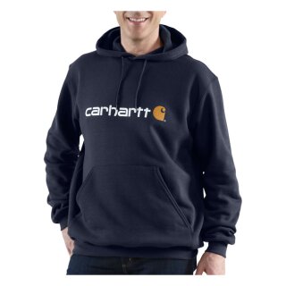 Carhartt Signature logo hoodie carbon heather