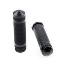 Cult-Werk, 1" / 25.4mm Grooved handlebar grips. Black