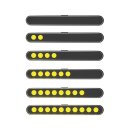 Stripe LED turn signals, sequential lighting. Smoke lens