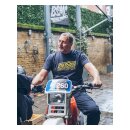 Bike Shed Steps T-shirt navy
