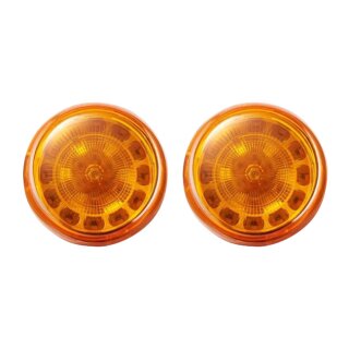 Custom Dynamics, ProbeamÂ®  LED turn signal inserts. Front