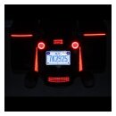 Custom Dynamics, Fascia LED rear panels for Touring. Chrome
