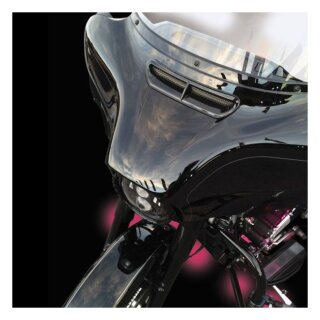 Custom Dynamics Fairing Vent Cover - Black for Harley Touring 14-24
