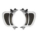 Custom Dynamics, Road Glide LED vent inserts. Chrome
