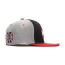 WCC Dominator Snapback flatbill cap gray/red/black