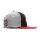 WCC Dominator Snapback flatbill cap gray/red/black