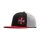 WCC Are snapback flatbill cap gray/black/red