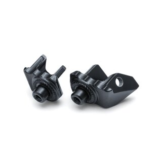 Kuryakyn, splined peg adapters. Satin black