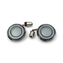 Kuryakyn, rear Tracer LED turn signal insert set. Smoke lens