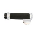 Avon Custom Contour grips, chrome/black rubber