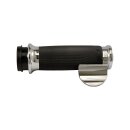 Avon Custom Contour grips, chrome/black rubber