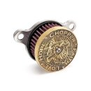 Wannabe Choppers, WannaSucker CFLH air cleaner. Brass