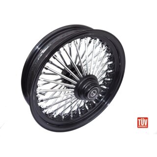 Radial 48 Fat Spoke Single Flansch Vorderrad 3.50 x 21 schwarz