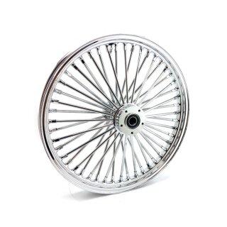 MCS Radial 48 fat spoke front wheel 2.15 x 21 DF chrome