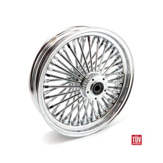 Radial 48 fat spoke front wheel 3.50 x 16 DF chrome