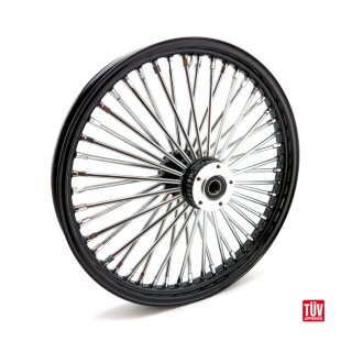 MCS Radial 48 fat spoke front wheel 2.15 x 21 DF black