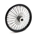 Custom Big Spoke DF Felge vorne schwarz chrom für Harley 21X2.15" TGA geprüft