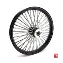 MCS Radial 48 fat spoke front wheel 2.15 x 19 DF black