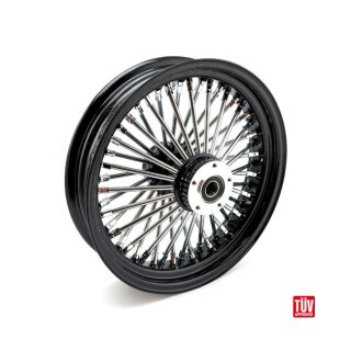 Radial 48 fat spoke front wheel 3.50 x 16 DF black