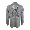 LT FTW Skull gray longsleeve light grey