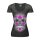 LT Lethal Angel Skull of flowers t-shirt grey