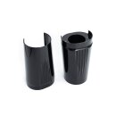 Killer Custom obere Gabel Cover Set schwarz für Harley Touring Modelle 14-24 mit 5.50" Vorderrad
