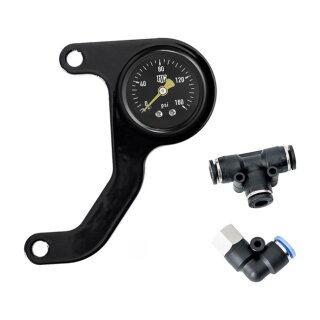 Killer Custom M8 air ride gauge kit Black face gauge 4mm