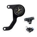 Killer Custom, M8 air ride gauge kit. Black face gauge. 6mm