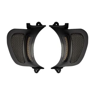 Custom Dynamics, Road Glide LED vent inserts. Black