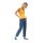 Dickies Mapleton top ladies cadnium yellow
