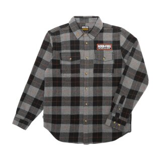 Loser Machine Adamson plaid flannel shirt black/grey