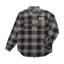Loser Machine Adamson plaid flannel shirt black/grey