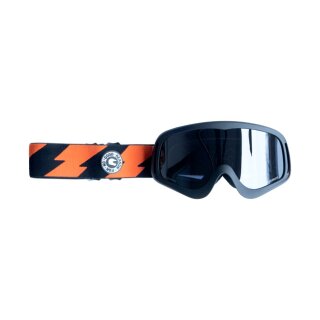 Roeg Peruna Orange Bolts goggle black and orange/black strap