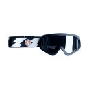 Roeg Peruna Grey Bolts goggle black and offwhite/black strap