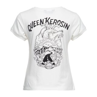 Queen Kerosin More Hearts T-shirt offwhite