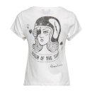 Queen Kerosin Playcard Queen T-shirt offwhite