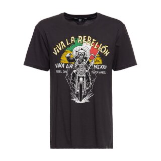 King Kerosin Viva la Rebellion T-shirt steel grey