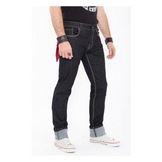 King Kerosin Robin jeans rinsed wash