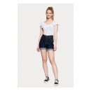 Queen Kerosin Denim shorts dark blue